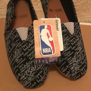 NBA San Antonio Spurs canvas flats
